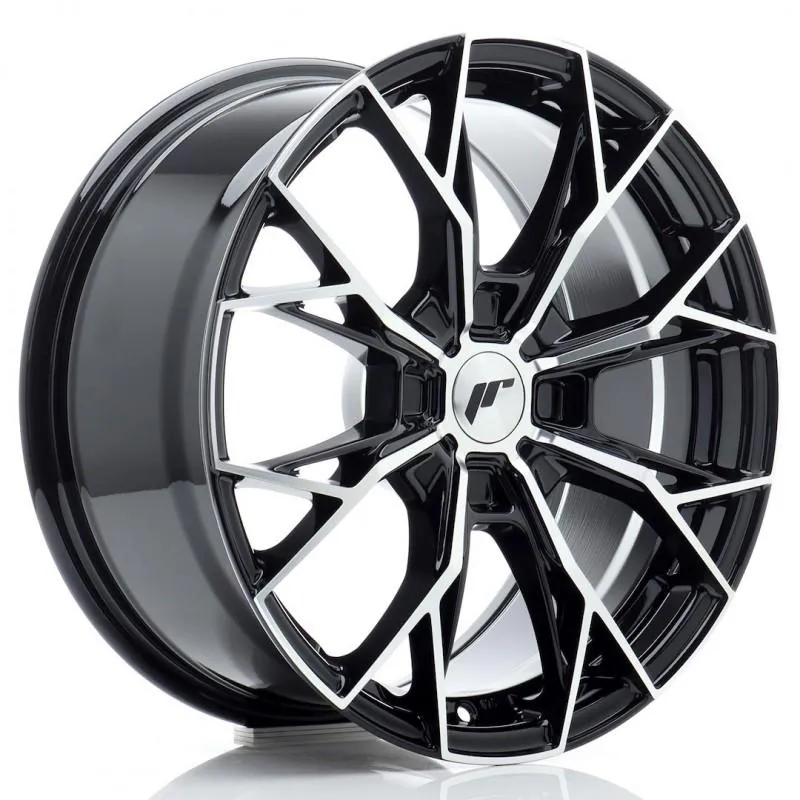 LLANTA JR Wheels JR49 17x8 ET20-40 4H BLANK Gloss Black Machined Face