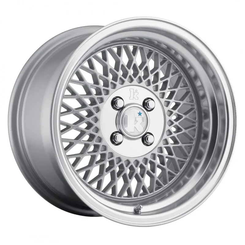 LLANTA Klutch Wheels Klutch SL1 15x8,5 ET17 4H BLANK Silver w/ Machined Lip
