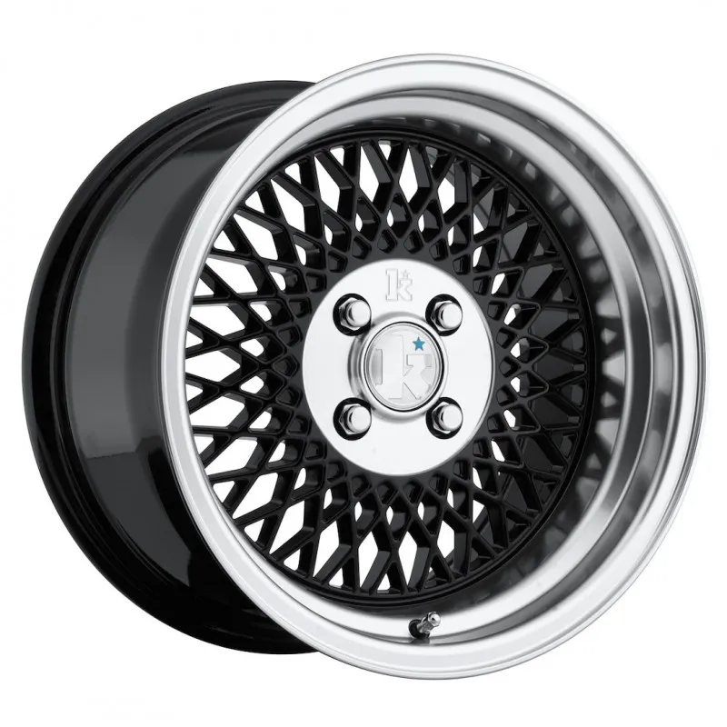 LLANTA Klutch Wheels Klutch SL1 15x8,5 ET17 4x100 Gloss Black w/ Machined Lip