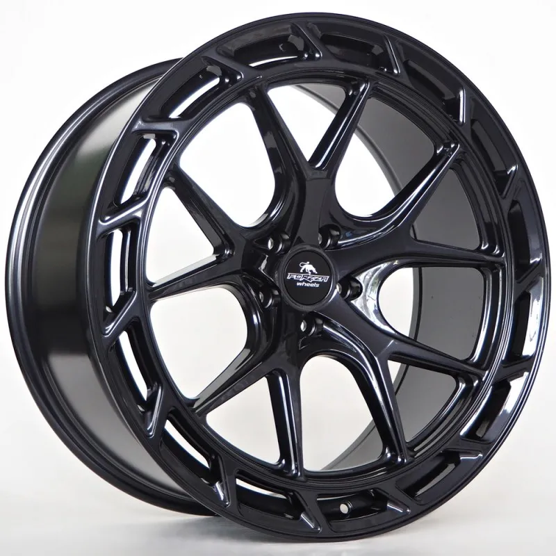 Llanta forzza saturn 10.5x22 5x112 et35 66.56 black magic