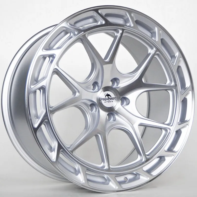 Llanta forzza saturn 9.5x19 5x120 et38 72.56 silver face machined